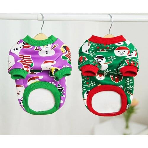 Christmas Dog Clothes Winter Cat Pet Clothing Hoodies Xams Dog Coat Yorkshire Pomeranian Maltese Poodle Bichon Schnauzer Costume