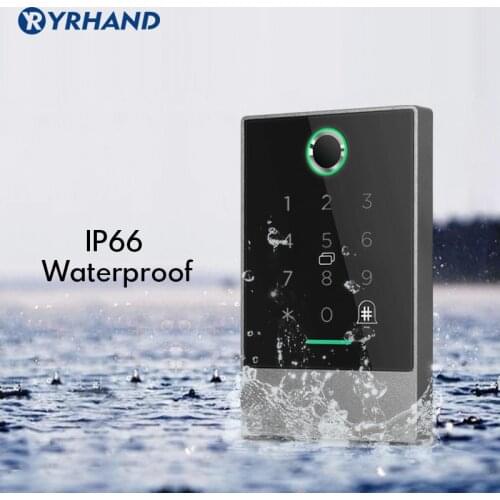 Ttlock P66 WiFi App Access Control Reader, electronic furniture digital Keypad door lock card reader bluetooth smart lock