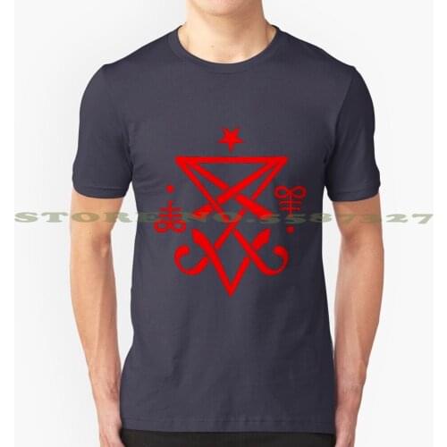 Occult Sigil Of Lucifer Satanic Cool Design Trendy T-Shirt Tee Alchemy Spiritual Spirit God Gods Hail Sigil Of Lucifer Seal Of