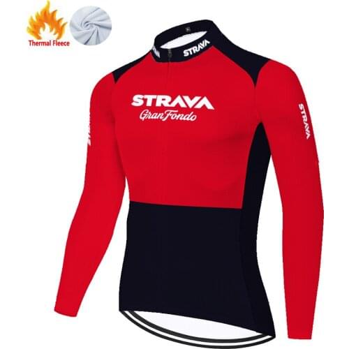 Strava Winter Thermal Fleece Maglia 져지 Velo Homme Camisa Masculina Bike Men Cycling Maillot Hombre Ciclismo Jersey Ciclismo