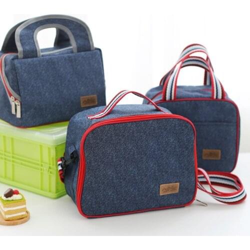 Oxford cloth warm lunch bag portable heat preservation refrigerated lunch bag outdoor picnic beverage fruit fresh-keeping bag