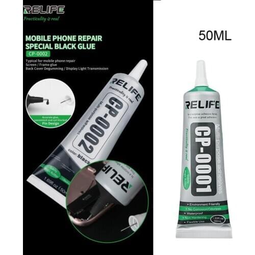 50ML RELIFE CP-0001 CP-0002 LCD Screen Back Cover Repair Glue Mobile Phone Repair Middle Frame Bonding Glue for iPhone Samsung