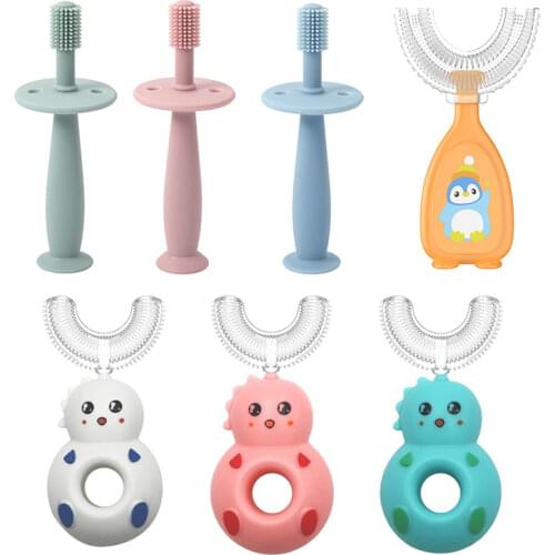 1Pcs Kids Soft Silicone Training Toothbrush Baby Children Dental Oral Care Tooth Brush Tool Baby kid tooth brush Infant items