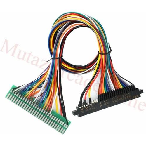 100cm Jamma extender wire harness with plastic cover For Arcade JAMMA Game Boards Cabinet/28 Pin wires for arcade game machine