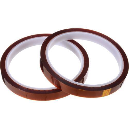 High Temperature 2 Roll Polyimide Tape Sublimation Heat-resistant Adhesive Tape 10mmx33m For Electronic Industry