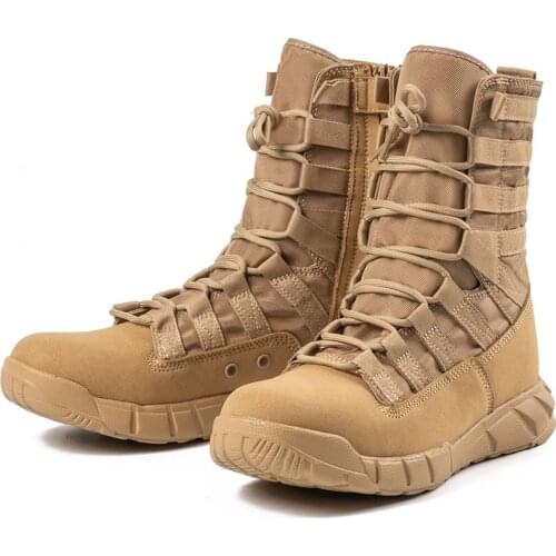 2021 Cross-Border Supply New High-Top Combat Green Desert Brown Light Combat Military and Tactical Boots