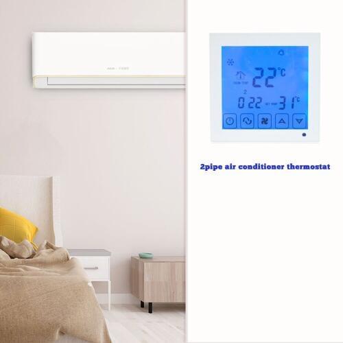 220VAC Air conditioner thermostat，2pipe Programming for heating or cooling,Infrared control optional