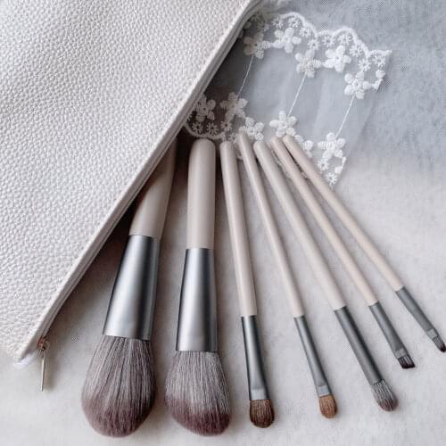 7pcs Make-up Brushes Small Horse Hair Eye Shadow Big Brush Blush and Brush Sets Soft