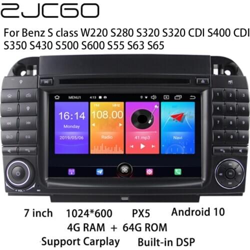 Car Multimedia Player Stereo GPS DVD Radio Navigation Android Screen for Benz S class W220 S280 S320 S320 CDI S400 CDI S350 S430
