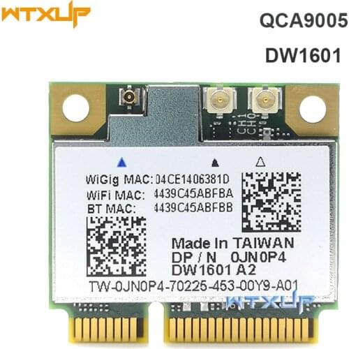 DW1601 QCA9005 8V256 OJN0P4 WiGig 802.11AD 7Gbps Half Mini Bluetooth 4.0 Wireless wifi Card for Dell Latitude 6430u E6430 XPS 18