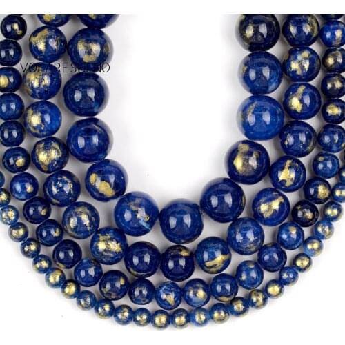 4/6/8/10mm 1Strand Natural Stone Navy Blue Jades Round Beads Loose Spacer Beads For Jewelry Making DIY Bracelet Charms Necklace