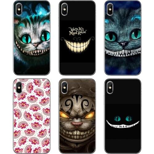 Alice-in-Wonderland-Cheshire-Cute-Cat Phone Cases For Apple iPhone 10 11 12 Pro Mini 4S 5S SE 5C 6 6S 7 8 X XR XS Plus Max 2020