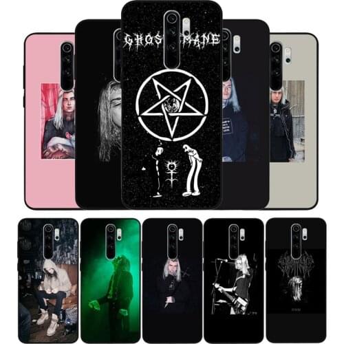 Ghostemane black Silicone Phone Case For Redmi note 8 7 Pro S 8T for redmi 9 7A Cover