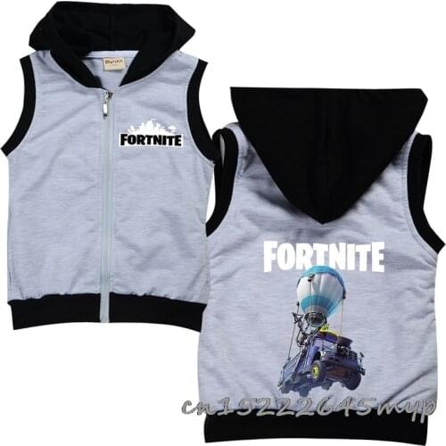 Fortnite Printing childrens vest for girls boy baby cotton vest baby girl clothes kids cartoon waistcoat outwears jacket vest