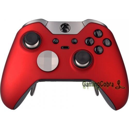Front Shell Faceplate Cover Repair for Xbox One Elite Controller Soft Touch Red - Model 1698