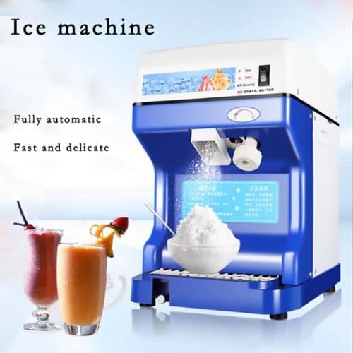 Electric Ice Crusher Shaver Machine for Commercial Milk Tea Shop Snowflake Ice Porridge Smoothie Machine
