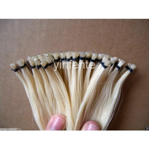 10 hank 85cm bow Hair Horse hair Tail natural white mongol Violin parts #7