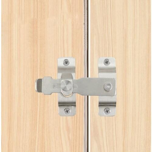 Guard Latch Bolt with Screws Sliding Window Door Lock Handle Home Safety Chain Door Home Hardware Stainless Steel