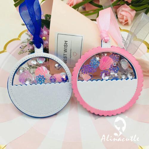 METAL CUTTING DIES cut die alinacraft circle ball frame shake tag Scrapbook paper craft album card punch knife art cutter die