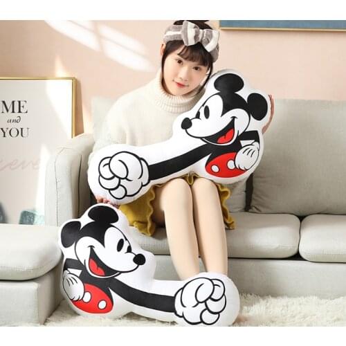 Disney Mickey Hand Fashion Anime Stuffed Plush Pillows Cartoon Throw Pillow Cushion Unisex Birthday Gifts New