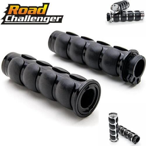 Motorcycle Rubber Handlebars Hand Grips Handle Ends Dirt Bike Pitbike Parts Accessories For Harley Softail Sportster Dyna