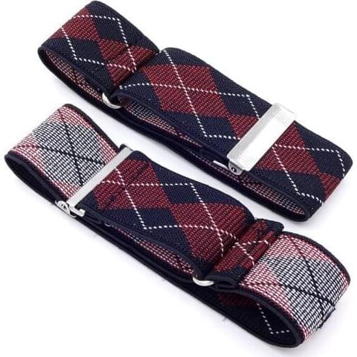 1 Pair 36X3.5CM Men Shirt Adjustable Armband Sleeve Garter Bartender Cuff Holder Fashion Arm Band Hold Up