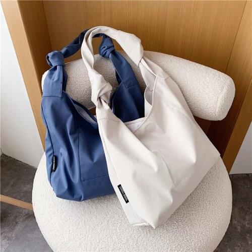 Newhotstacy Bag 05152021 Ladies large capacity bag students single shoulder bag dumplings canvas bag
