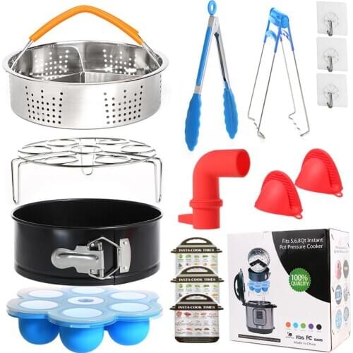 Steamer Pot Steam Cooker Basket Instant Pot Accessories Set Electric Pressure Cooker Accessories Baking Dish Kitchen Supplies