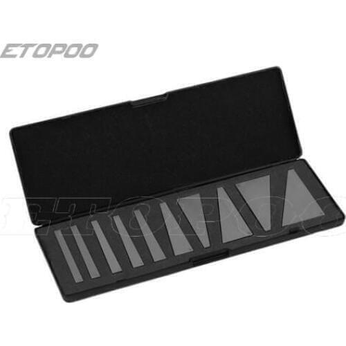 Professional 10Pcs 1-30 Degree Precision Ground Durable Angle Block Set With Storage Case For Lathes Milling Machinist Tools
