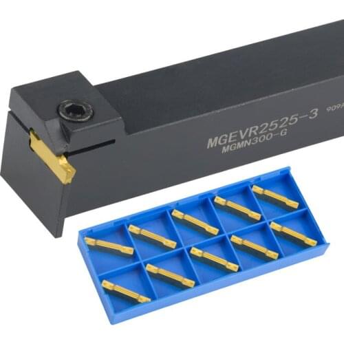 MGEVR/L MGEVR2020/2525-1.5/2/2.5/3/4 Grooving Tool Holder for MGMN Carbide Insert Straight Shank External Turning Tool Lathe Bar