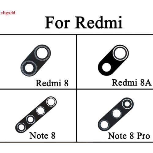 Cltgxdd 2pcs/lot Coopart New Back Rear Camera lens glass replacement for Xiaomi Redmi 8 / redmi 8 A / note 8 /note 8 pro