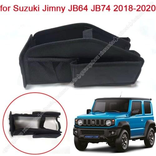 Gear Shift Storage Bag Organizer Tray for Suzuki Jimny JB64 JB74 2018-2020 Stowing Tidying Oxford Cloth Gear Storage Container