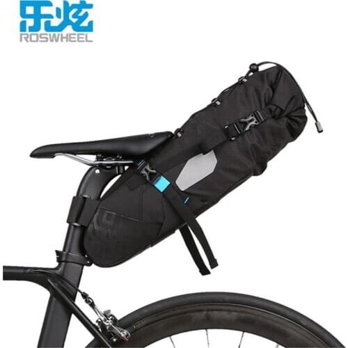 Bicycle Tail Bag 10L waterproof Seat Post Storage Pack Cycling MTB Road Bike Rear Pannier Pouch Package 100% full waterproof