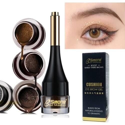 1PC Eyebrow Gel Eyebrow Kit Brow Gel Waterproof Dyed Brow Professional Makeup Cosmetics for Eyebrow Enhancers Cream 4 Colors