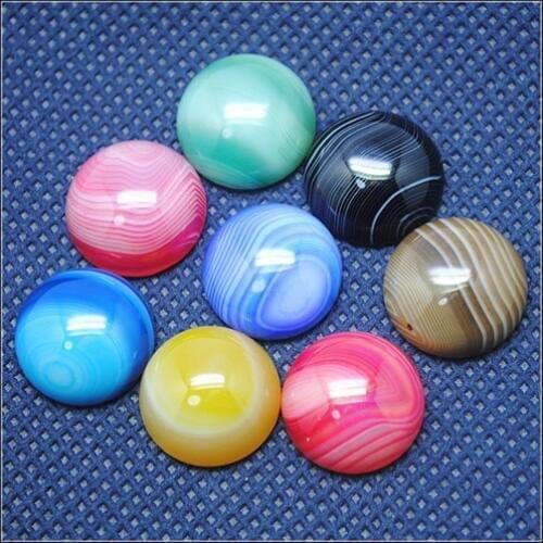 10pcs nature semi precious stone cabochons no hole stone CABS round shape oval shape top quality of items for jewelry findings