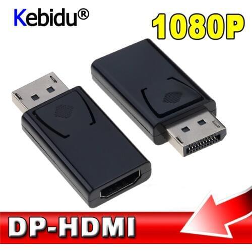 1080P HDTV DVD Display Port DP Male To HDMI -compatible Female Converter Cable Adapter Video Audio Connector For Mac