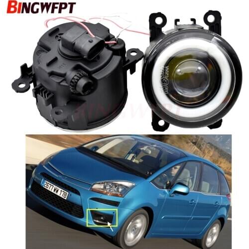 2pcs/pair (Left+Right) Angel Eye car-styling LED Fog Lights For Citroen C4 C5 C6 C-Crosser Jumpy Box Xsara Picasso 1999-2015