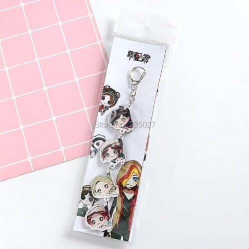 10 pcs/lot Game Identity V Acrylic Keychains keyrings Joseph Marta Betanfeld Key chain Bag accessories pendant Key Ring