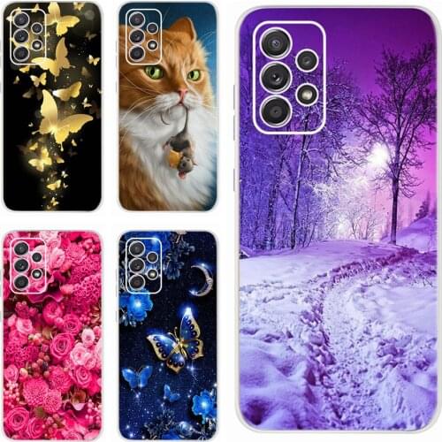 For Samsung Galaxy A32 Case SM-A325F Soft Silicone Phone Cases For Samsung A32 A 32 5G A326B Back Cover Beautiful Butterfly Case