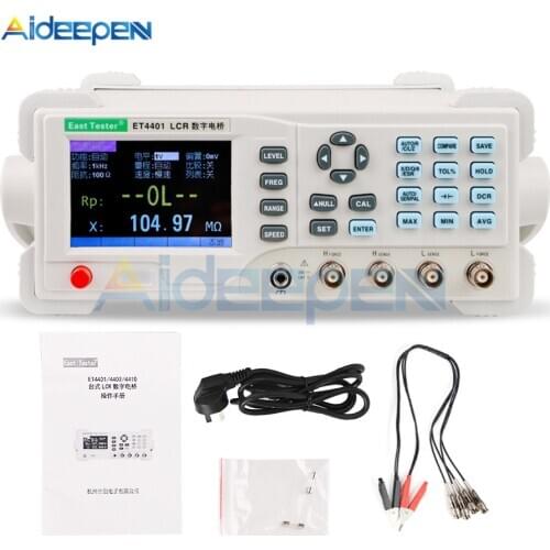 ET4401/ET4402/ET4410 LCR Digital Electric Bridge Resistance Impedance Capacitance Inductance Measure Instrument Desktop Meter