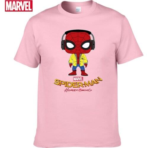 Marvel The Avengers Spider Man t shirt Comfortable Breathable 100% cotton Fashion clothes for teens Summer Tops men t shirt #88