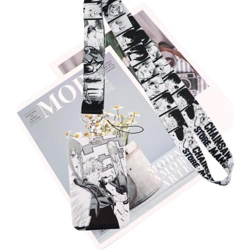 JY188 Anime Chainsaw man Keychain Lanyard Neck Strap for Phone Keys ID Card Cartoon Medical treatment Lanyards KeyHolder Gifts