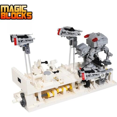 MOC DIY Space War Battle on Hoth mini Dioramaals Destroyer Compatible Star Plan Building Blocks Bricks Toys Gifts