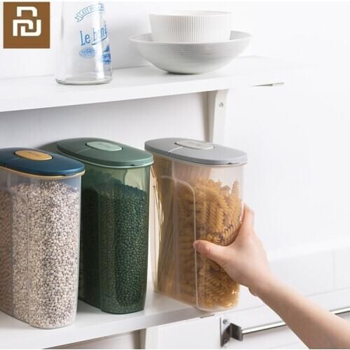 Kitchen sealed storage box for miscellaneous grains cans Food storage tank Grain storage
