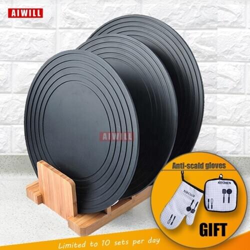 AIWILL Quick Magic Ice Kitchen Defrosting Board Quick Defrosting Plate Heat Transfer Plate Enamel Protection the Bottom Pan 2in1