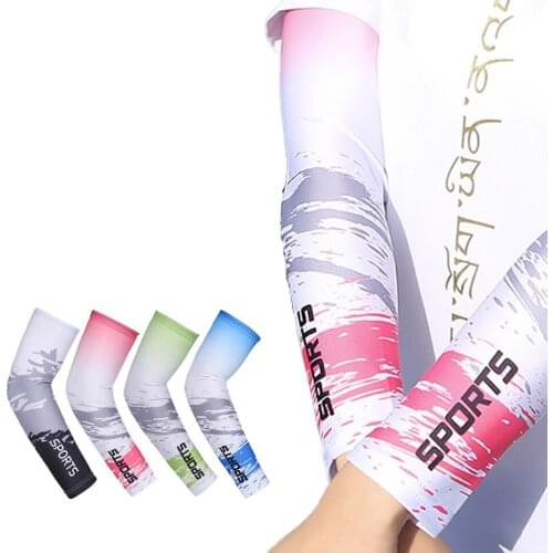 Summer Sun Protection Arm Sleeve Lightweight Breathable Cool Sleeves Comfortable Skin-friendly Quick-drying Cycling Sleeves