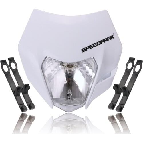 Modified accessories motorcycle headlamp ghost mask headlamp 12V off-road vehicle KTM all series universal lighting