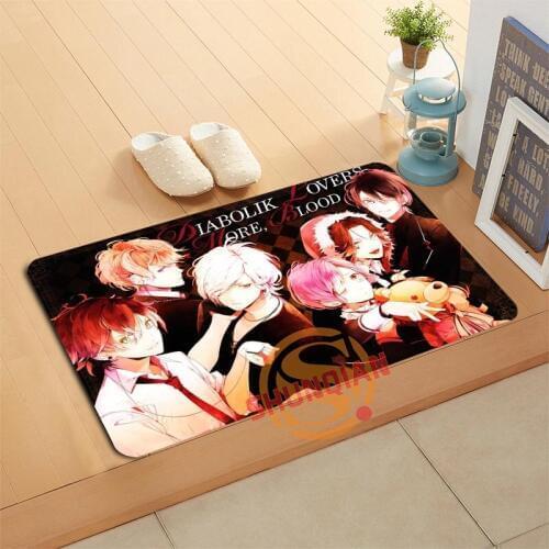 Custom DIABOLIK LOVERS Doormat Bath Mats Foot Pad Home Decor Bathroom Mats Door Mat Floor Mat A320#148