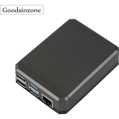 Cooling Aluminum Case Passive Cooling Case for Raspberry Pi 4 Model B, Auto Cooling Armor Shell for Rasperry pi 4