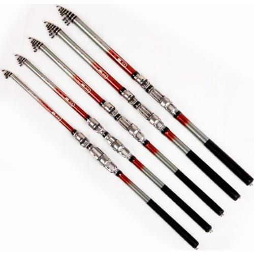 Portable rock fishing rod carbon fiber 1.8 / 2.1 / 2.4 / 2.7 / 3.0m telescopic short section super light hard rock fishing rod